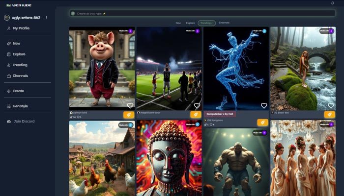 GenTube AI Art Platform